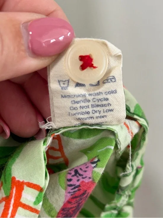 Printfresh Birds of a Feather size Small Long Sleeve Pajama Top in Kiwi Slice - Picture 6 of 9